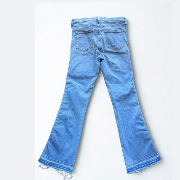 Veronica Beard Carolyn Baby Boot Raw Hem Cropped Jeans Size 26 Blue - Picture 3 of 8